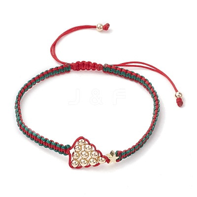 Adjustable Nylon Braided Bead Bracelets BJEW-TA00513-1