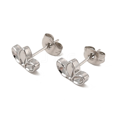 Non-Tarnish 304 Stainless Steel Stud Earring Cabochon Settings X-EJEW-I281-10P-1