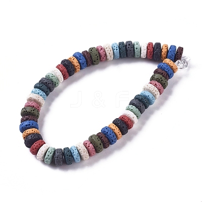 Natural Lava Rock Beads Strands X-G-L546-B-01-1