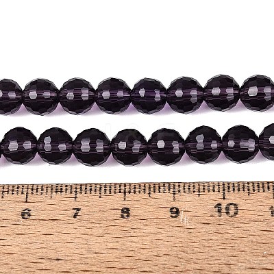 Transparent Glass Bead Strands GLAA-R095-8mm-40-1