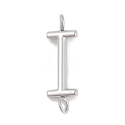 304 Stainless Steel Letter Connector Charms STAS-M108-01P-09-1