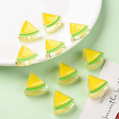Transparent Enamel Acrylic Beads TACR-S155-001H-1