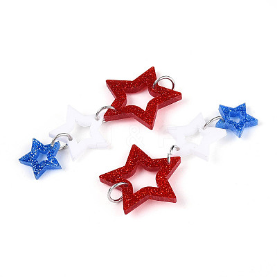 Acrylic Big Pendants OACR-N144-04-1