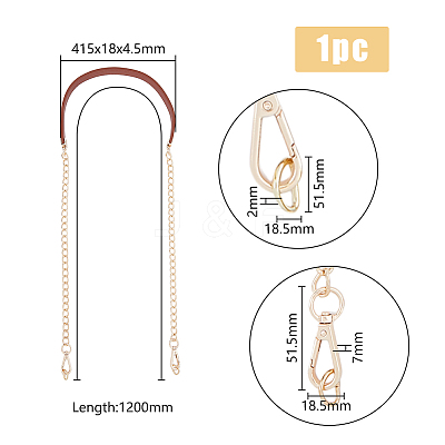 Imitation Leather Bag Strap FIND-WH0112-01B-1