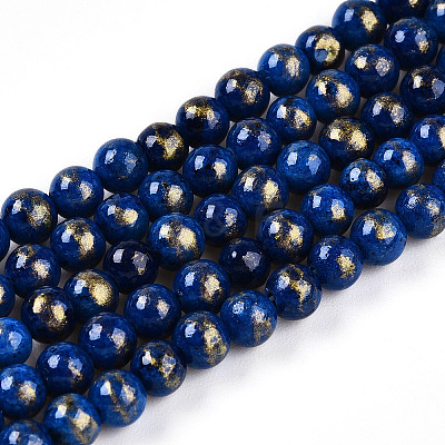 Natural Mashan Jade Beads Strands G-A255-A01-04L-1