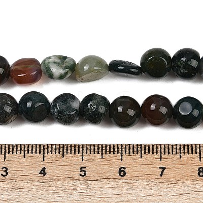 Natural Indian Agate Beads Strands G-Q060-E08-01-1