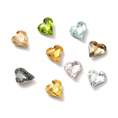 Faceted K9 Glass Rhinestone Cabochons GGLA-R042-03B-1