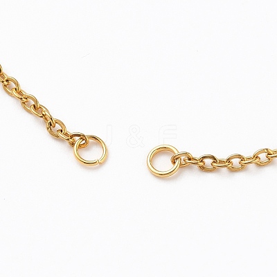 304 Stainless Steel Cable Chain Bracelet Making AJEW-JB00782-02-1