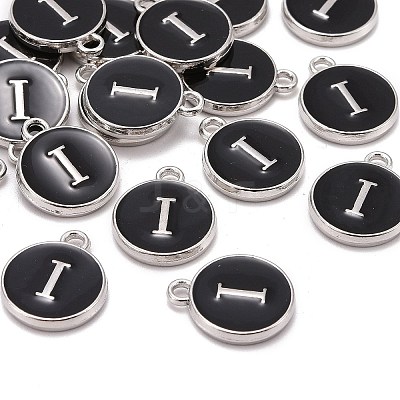 Platinum Plated Alloy Charms LS-ENAM-S118-02I-P-1