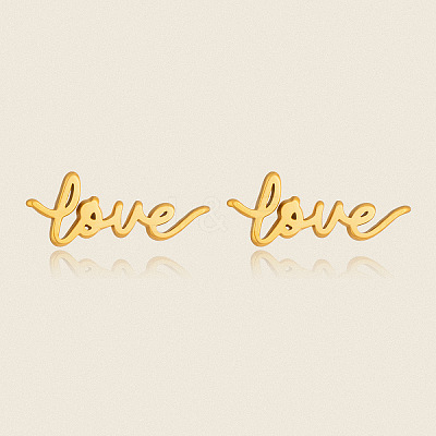 304 Stainless Steel Stud Earrings for Women PD8661-1