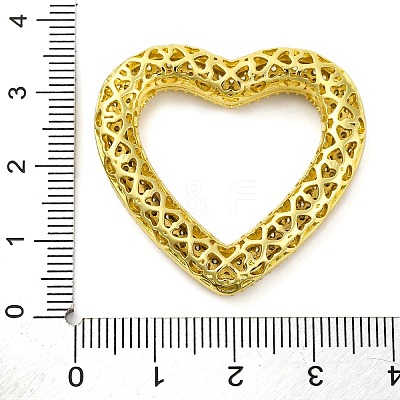 Rack Plating Brass Micro Pave Cubic Zirconia Pendants KK-M021-04G-1