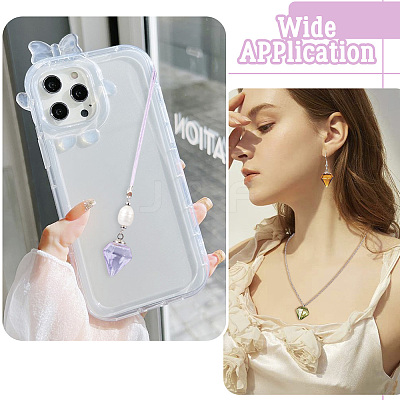 DIY Diamond Glass Bottles Pendants Making Kits DIY-TA0012-40E-1
