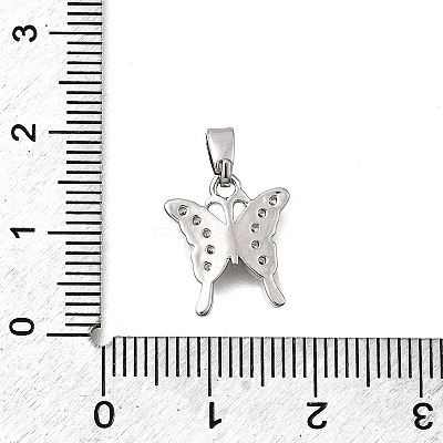 Brass Micro Pave Cubic Zirconia Charms KK-P336-16A-P-1