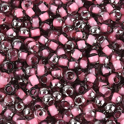 Transparent Inside Colours Glass Seed Beads SEED-T007-19A-02-1