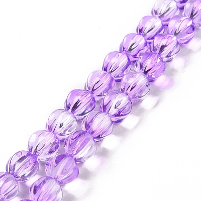 Transparent Glass Beads Strands GLAA-F114-02B-01-1