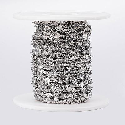 Tarnish Resistant 304 Stainless Steel Link Chains CHS-H009-21P-1