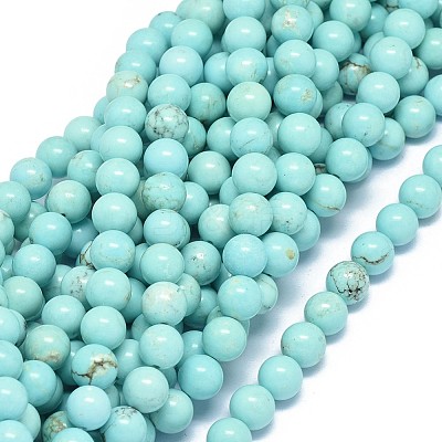 Natural Magnesite Beads Strands G-F604-04-8mm-1