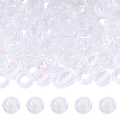 350Pcs Acrylic European Large Hole Beads MACR-CA0001-44-1