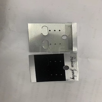 Plastic Earring Display Card CDIS-WH0015-02-1