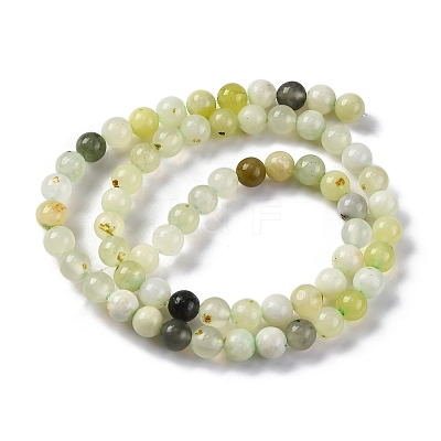 Natural New Jade Beads Strands X-G-F591-16-6MM-1