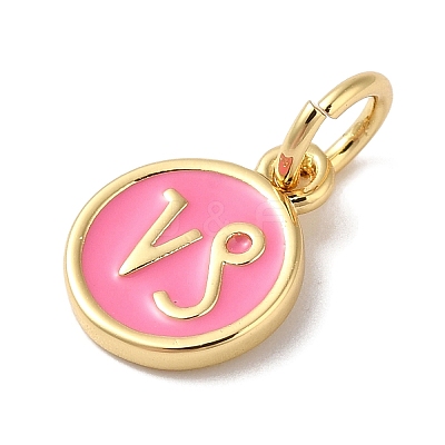 Real 18K Gold Plated Brass Enamel Charms KK-L216-001G-G04-1
