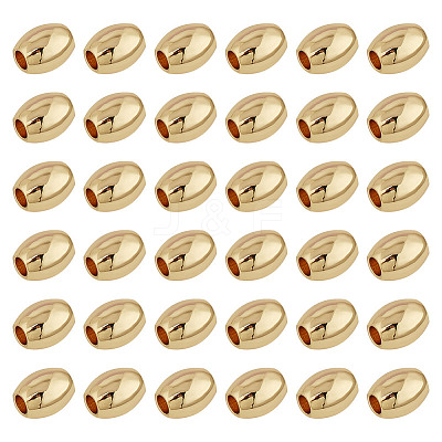 100Pcs Rack Plating Brass Beads KK-GO0001-72-1