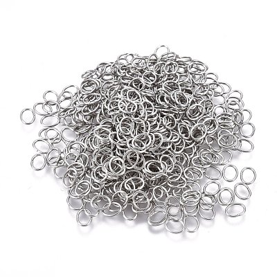 Tarnish Resistant 304 Stainless Steel Open Jump Rings STAS-F250-11P-E-1