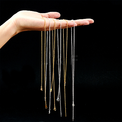 Brass Chain Necklace Making NJEW-FH0001-02-1