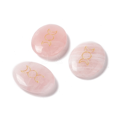 Natural Rose Quartz Healing Massage Palm Stones G-E579-03I-1