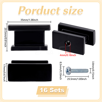 16Pcs Zinc Alloy Cabinet Door Handle FIND-WA0001-14-1
