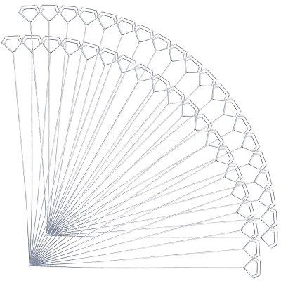 10Pcs Iron Spiral Name Card Holder LS-IFIN-WH20007-03B-1