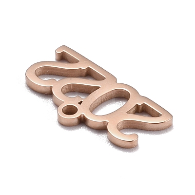 304 Stainless Steel Pendants STAS-C032-12RG-1