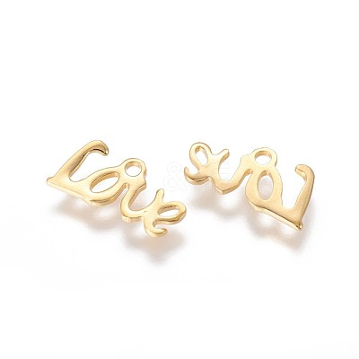 304 Stainless Steel Charms STAS-F159-33G-1