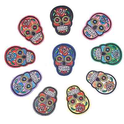 PandaHall Elite Computerized Embroidery Cloth Iron On Patches DIY-PH0024-85-1