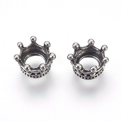 316 Surgical Stainless Steel European Beads STAS-F195-073AS-1