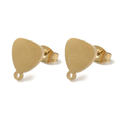 Ion Plating(IP) 304 Stainless Steel Stud Earring Findings STAS-I206-33G-1