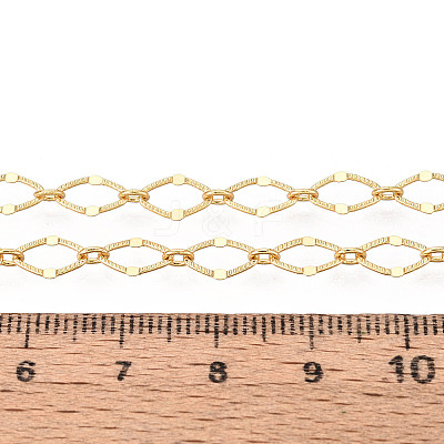 Brass Rhombus Link Chains CHC-T018-48G-1