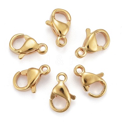 304 Stainless Steel Lobster Claw Clasps STAS-H352-01B-G-1