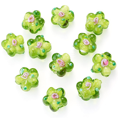 10Pcs Handmade Lampwork Beads LAMP-TADJ0001-01H-1