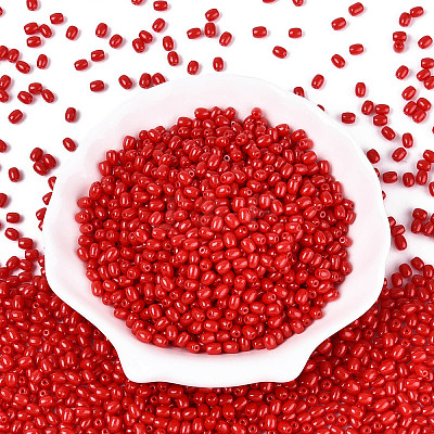 Baking Paint Glass Seed Beads SEED-N007-29C-1