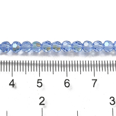 Electroplate Transparent Glass Beads Strands LS-EGLA-A035-T4mm-L14-1