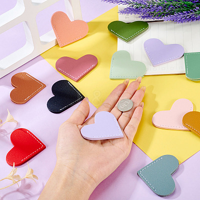 12Pcs 2 Styles Imitation Leather Book Corner Protectors AJEW-TA0001-99-1