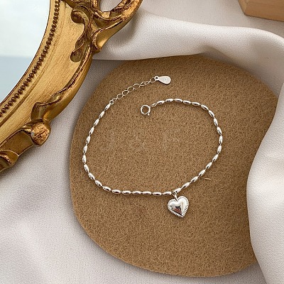 Heart Brass Charm Bracelets for Women FS-WGC35CA-01-1