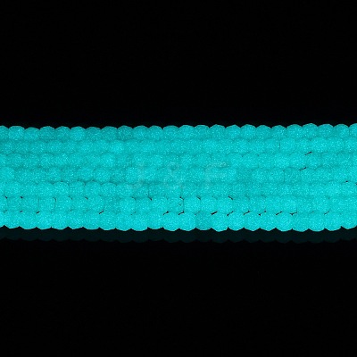 Synthetic Luminous Stone Beads Strands G-C086-01B-07-1