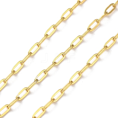 304 Stainless Steel Paperclip Chains CHS-R020-06G-01-1