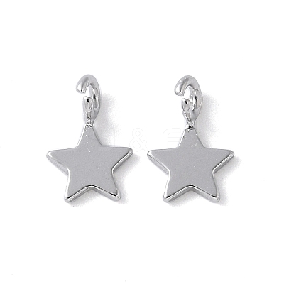 925 Sterling Silver Star Charms STER-M099-04P-1