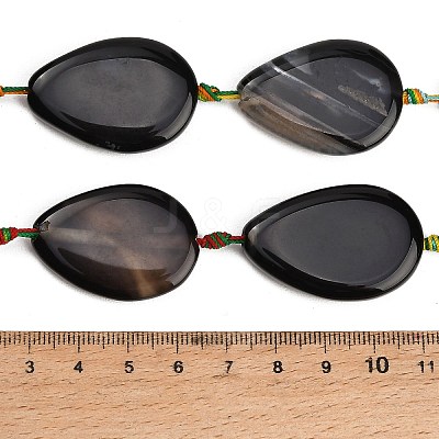 Natural Banded Agate/Striped Agate Beads Strands GG-CBAE0EB-01B-02-1