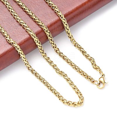 304 Stainless Steel Necklaces X-NJEW-E080-08G-1