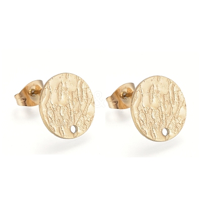 Ion Plating(IP) 304 Stainless Steel Stud Earring Findings X-STAS-M228-U01-04G-1