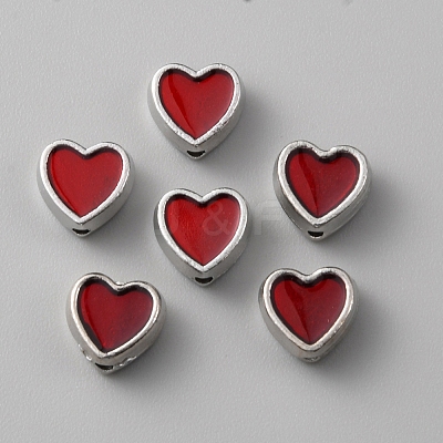 Alloy Enamel Beads ENAM-WH0057-28A-1